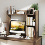 Tangkula Desktop Bookshelf, Countertop Storage Hutch - Image 2