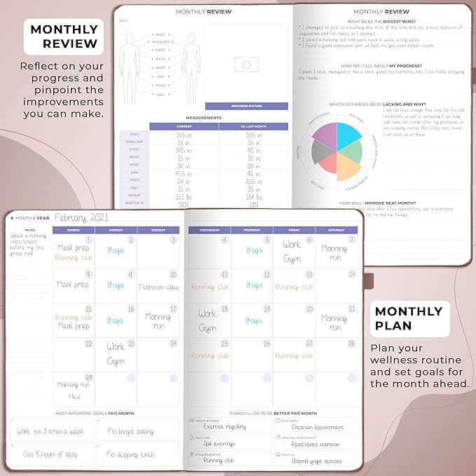 Clever Fox Fitness & Food Journal PRO – Daily Workout & Meal Planner - Image 4
