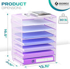 8 Tier Paper Letter Tray Organizer - Image 2