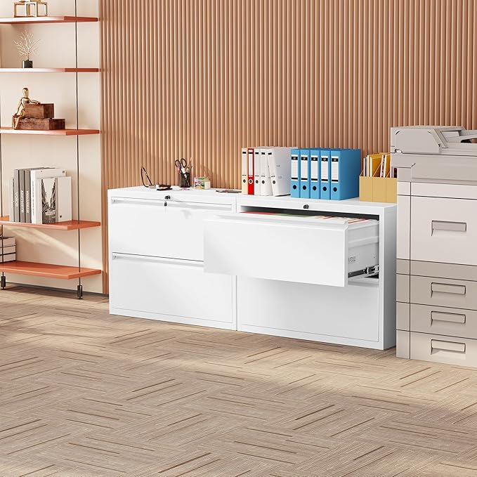 INTERGREAT Lateral File Cabinet 2 Drawer, Locking File Cabinet - Image 8