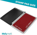 MaxMark Large Crimson Red Stamp Pad - Image 3