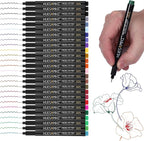 huesamhi 005 Micro Pen 23 Colors and 3 Black 0.20mm Fine Tip Waterproof Ink - Image 6