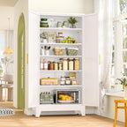 gaious 75.2" tall metal storage cabinet with 2, close-up detail