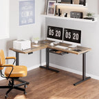 FLEXISPOT L Shaped Standing Desk, 63 x 55 Inch Electric Height Adjustable - Image 2