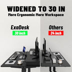 ExaDesk Electric Standing Widened Desk 63 * 30 Inches Adjustable Height - Image 4