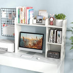 Tangkula Desktop Bookshelf, Countertop Storage Hutch - Image 2