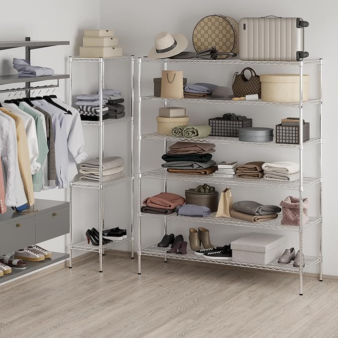 Regal Altair 21" Deep x 60" Wide x 74" Height Wire Shelving Kit | 6-Tier | NSF - Image 7