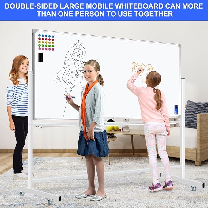 Mobile Magnet Large Whiteboard - Image 4