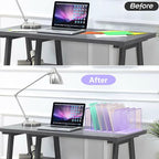 Kuntine.B Desk File Organizer Upright Mesh Desktop Organizer File Sorter Office - Image 4