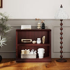 blini 2-Shelf Bookcase Wooden Bookshelves 33in Wide Floor Standing Display - Image 5