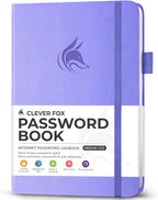 Clever Fox Password Book with alphabetical tabs. Internet Address Organizer by CleverFox