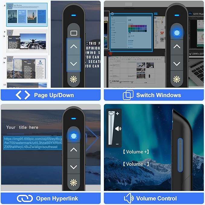 Presentation Clicker Wireless Presenter, 2.4GHz Presenter Clicker PPT Clicker - Image 6