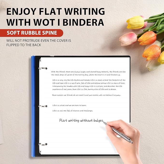 WOT I 4-Pack Telescoping 3 Ring Binder, Expandable Flexible Binder - Image 3