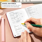 Clever Fox Password Book with alphabetical tabs. Internet Address Organizer - Image 4