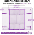 Marbrasse Expandable Desk Drawer Organizer, Mesh Drawer Organizer Tray - Image 2
