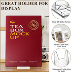 12 Pack Clear Acrylic Adjustable Desktop Book Stand & Display Easel for Tablet Phone Clutch Bag Plate Artwork Magazine Picture Comic Album CD Postcard - Home Office Back to School