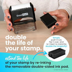 ExcelMark Custom Stamp – Clear & Crisp Impressions – Personalized Self-Inking - Image 6