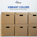 Perco Fluorescent Orange 1-Inch Perforated Circle Dot Sticker Labels—10 Rolls - Image 6