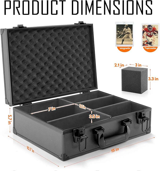 MewVeer Top Loader Case, Trading Card Storage Box - Image 3