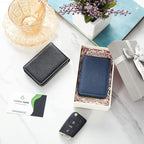 Outus 2 Pieces Business Card Holder, PU Leather Business Card Case Pocket Wallet - Image 7