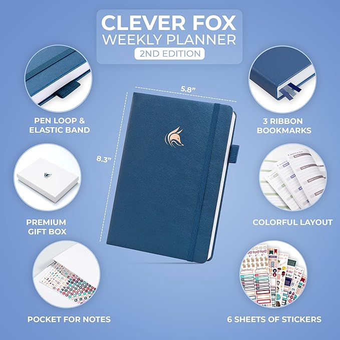 Clever Fox Planner 2nd Edition – Colorful Weekly & Monthly Goal Planner - Image 2