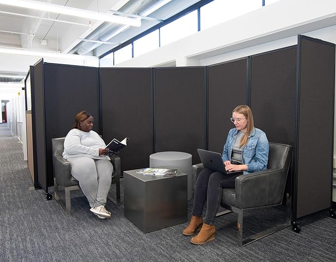 Versare Room Divider 360 Portable Wall Partition | Folding Panels | Large - Image 2