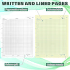 Affrolling 2 Pack Carbonless Lab Notebook Carbon Copy 8.5'' x 11'' 50 Set of - Image 3
