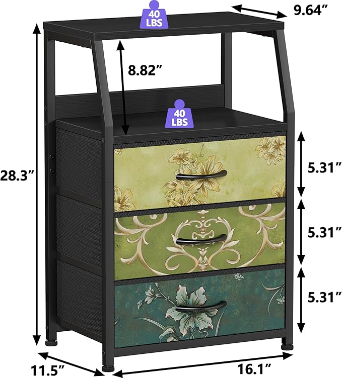 Furnulem Retro Night Stand - Image 3
