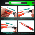 24 Pack Box Cutter Retractable, Utility Knife - Image 5