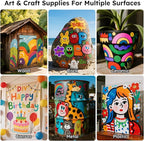 ANYUKE 12 Colors Acrylic Paint Markers - 15mm Jumbo Poster Markers - Image 5