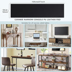 CENNBIE Console Table Cover, Leather Sofa Table Cover, Narrow Console Table - Image 2