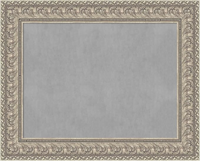 Amanti Art Silver Framed Magnetic Board 25x31 Medium Vision Board by AmantiArt