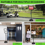 INNOVSIGN 2Packs Adjustable Pedestal Sign Holder Stand 8.5''x11'', Floor - Image 9