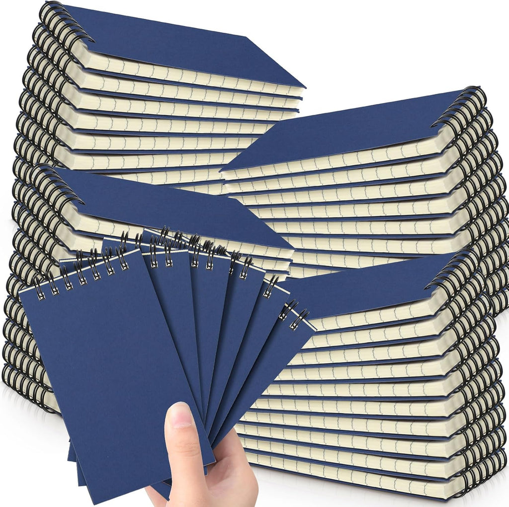 Tenceur 54 Pcs Pocket Notebook Bulk Small 3x5 Inch Spiral Notepads Mini Top