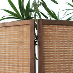 Furnnylane 3 Panel Bamboo Room Divider and Folding Panel Screen, Bamboo Panel - Image 4