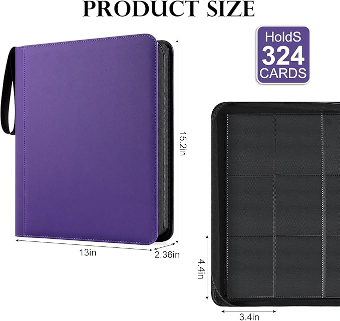 GEAoffice Waterproof Top Loader Binder Holds 324 Cards, Side Loading 9 Pocket - Image 4