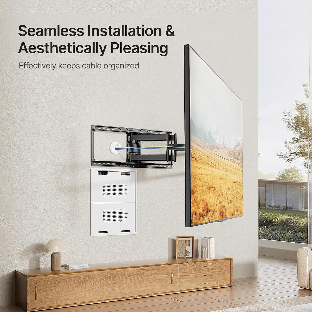 17" in-Wall Media Box Recessed Outlet Cable Management Kit