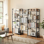 SUPERJARE Triple 4 Tier Bookshelf, Bookcase - Image 4
