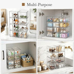 small clear stackable acrylic storage boxes & drawers, view 9