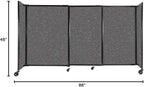 Versare Straightwall Sliding Portable Wall Partition | Freestanding Office - Image 7