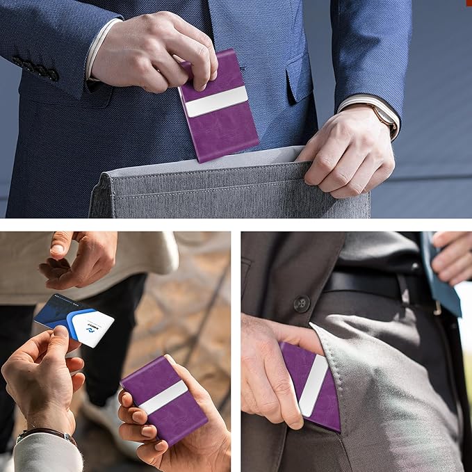 Business Card Holder for Women or Men, Business Card Case - Image 6