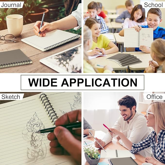 Yahenda 54 Pcs Spiral Notebook Bulk A5 Journal Lined 8.3'' x 5.5'' Writing - Image 6
