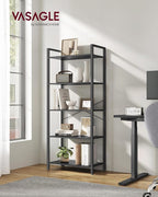 VASAGLE 5-Tier Bookshelf, Bookcase - Image 2