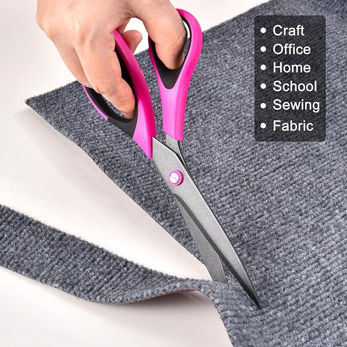 Zicolu Craft Scissors Set, Sharp Scissors All Purpose Heavy Duty, Teflon - Image 2