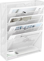 EASEPRES 6 Tier Mesh Hanging Wall File Organizer, Desk Vertical Mail Paper - Image 8