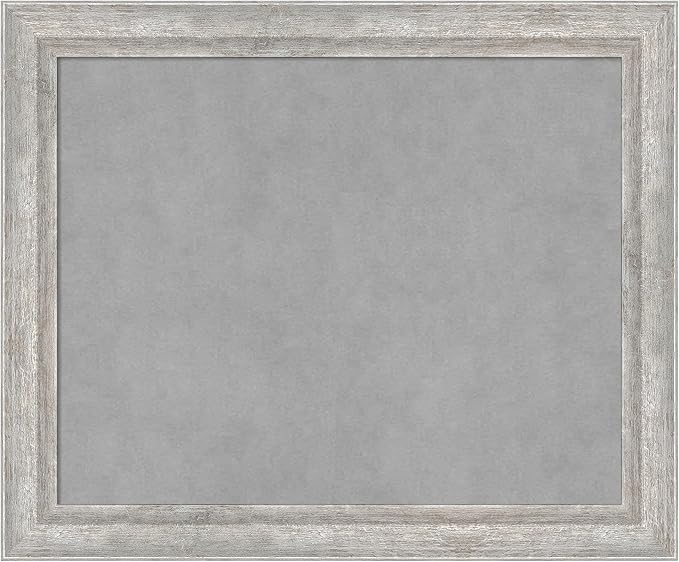 Amanti Art Silver Framed Magnetic Board 19x23 Small Vision Board by AmantiArt