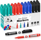 SUQJOY Dry Erase Markers, Fine Tip Whiteboard Markers, Low Odor Dry Marker by SUQJOYOFFICE