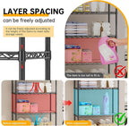SINGAYE Shelf Closet Wire Shelving：Adjustable Metal Unit - Image 6