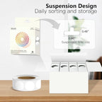 White 1 Inch Round Color Coding Labels - Image 4