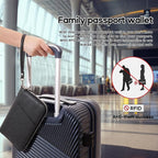 RFID Blocking Family Passport Holder Wallet 6, Premium Leather Travel Document - Image 6